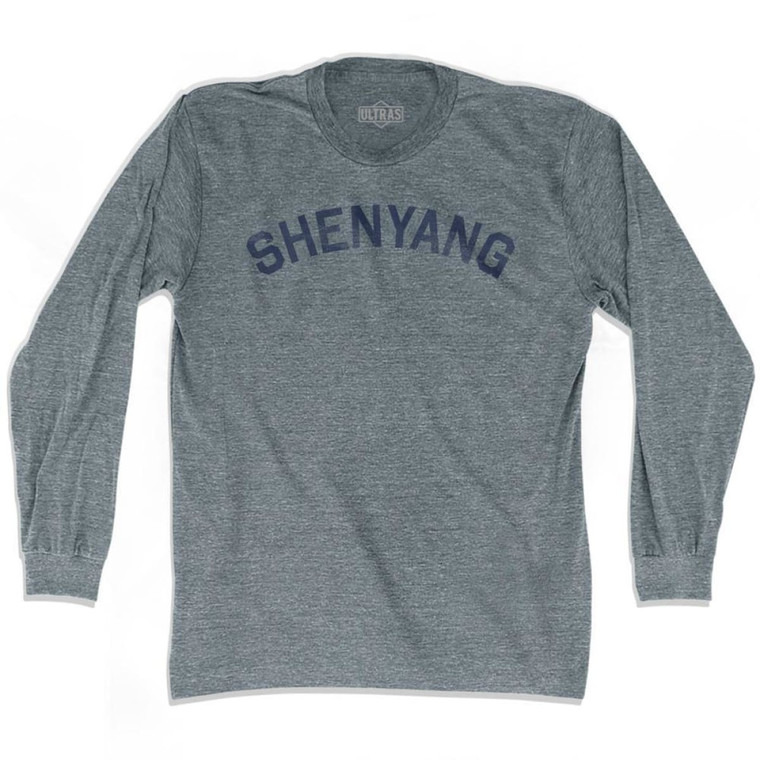 Shenyang Vintage Adult Tri-Blend Long Sleeve T-shirt - Athletic Grey