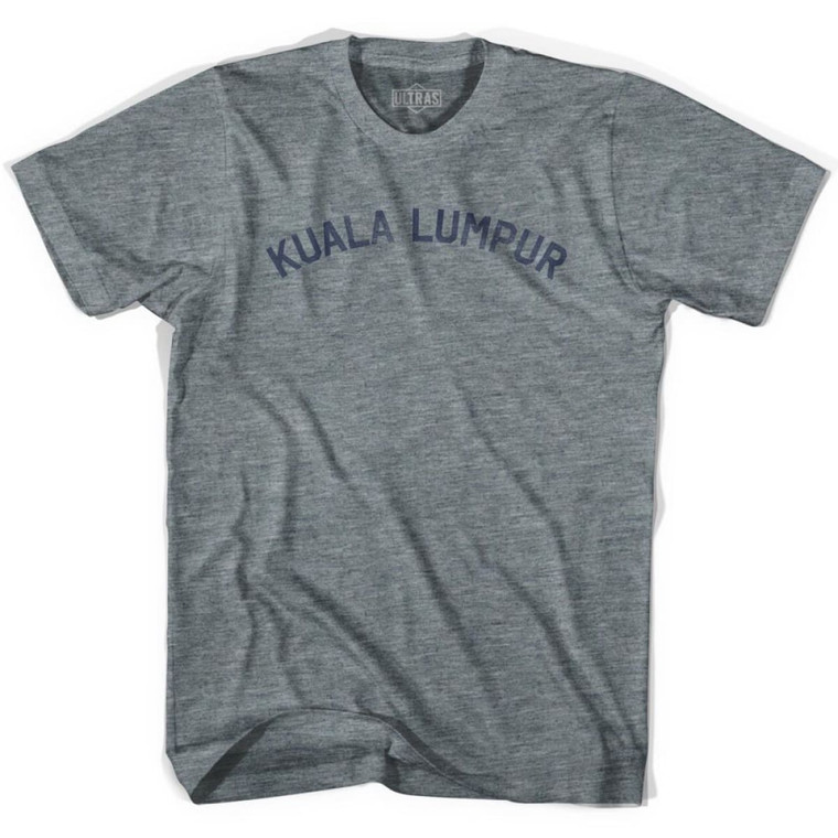 Kuala Lumpur Vintage Womens Tri-Blend T-shirt - Athletic Grey