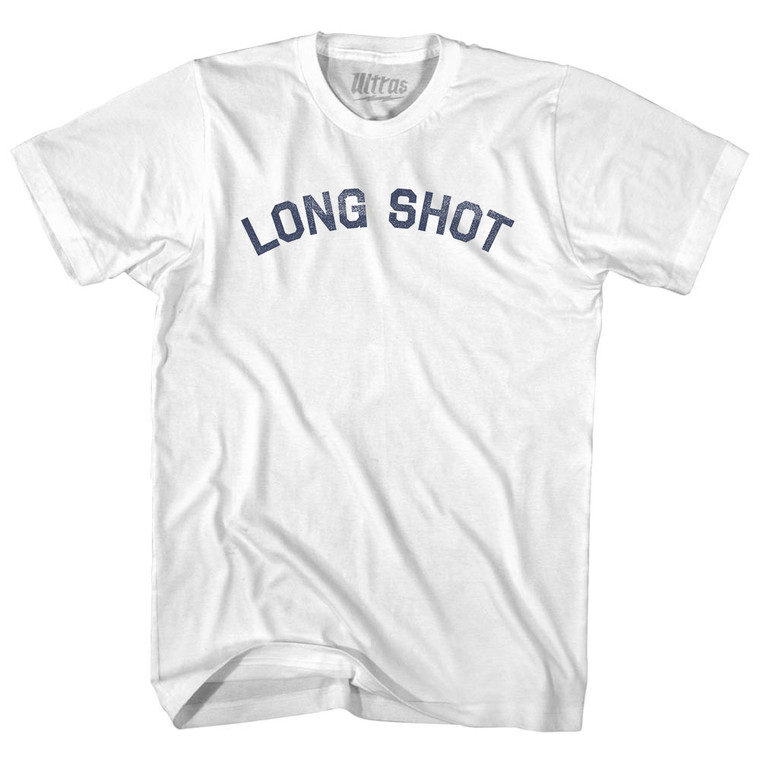 Long Shot Adult Cotton T-shirt - White