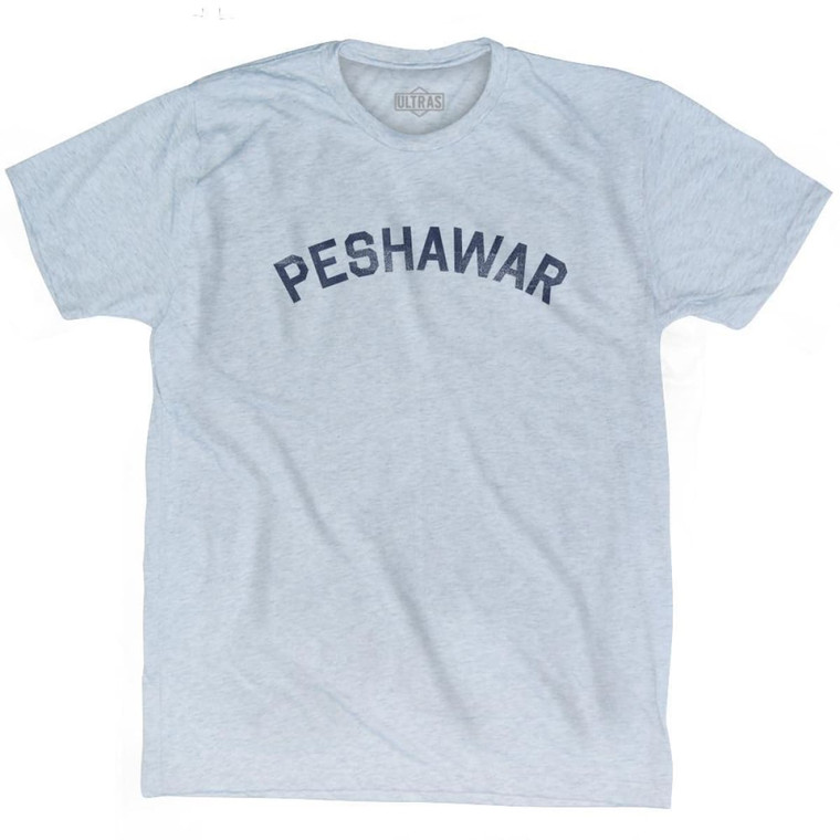 Peshawar Vintage Adult Tri-Blend T-Shirt - Athletic White