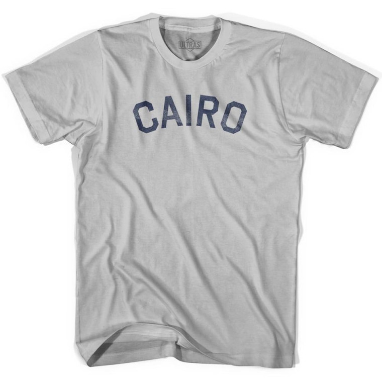 Cairo Vintage Adult Cotton T-Shirt - Cool Grey