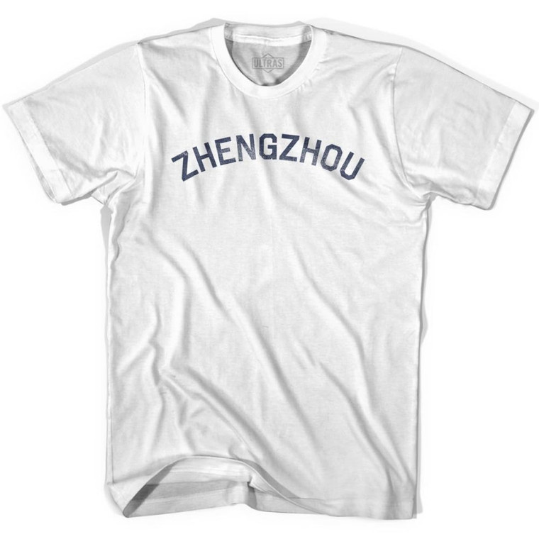 Zhengzhou Vintage Adult Cotton T-shirt - White