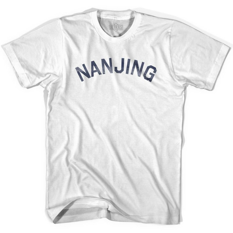 Nanjing Vintage Adult Cotton T-shirt - White