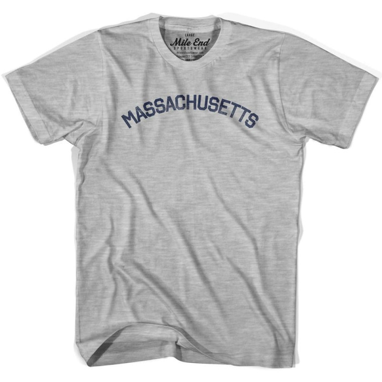 Massachusetts Union Vintage T-Shirt - Grey Heather