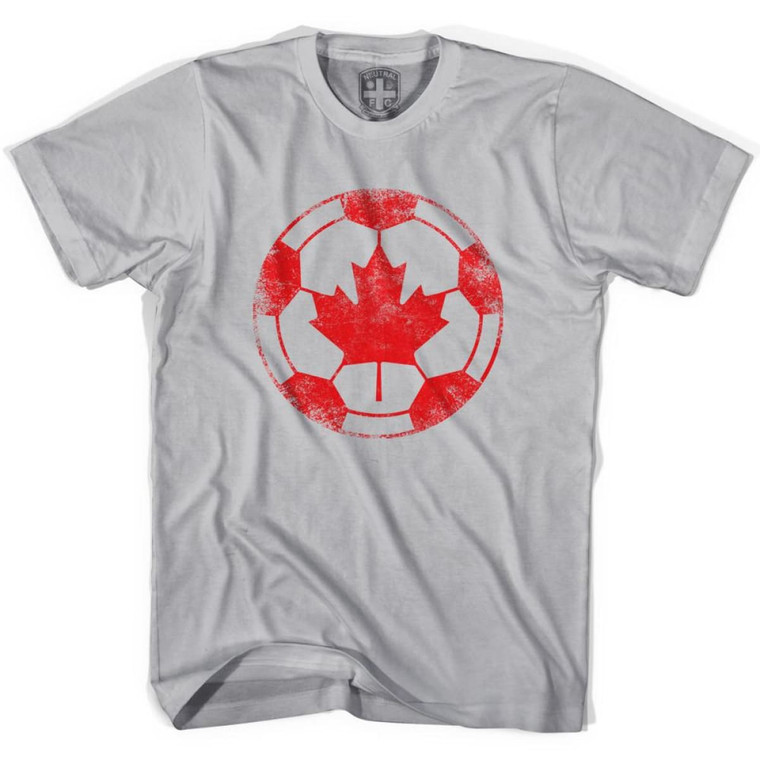 Canada Vintage Ball Soccer T-shirt - Cool Grey