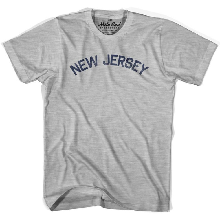 New Jersey Union Vintage T-Shirt - Grey Heather