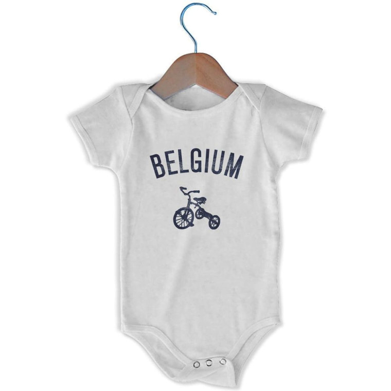 Belgium Tricycle Infant One-piece - White
