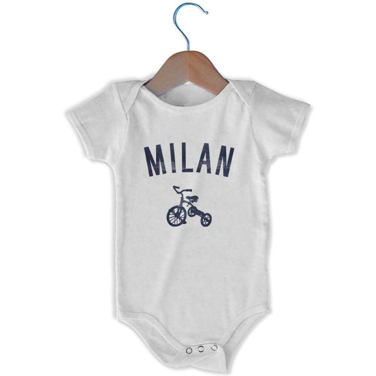 Milan Tricycle Infant One-piece - White