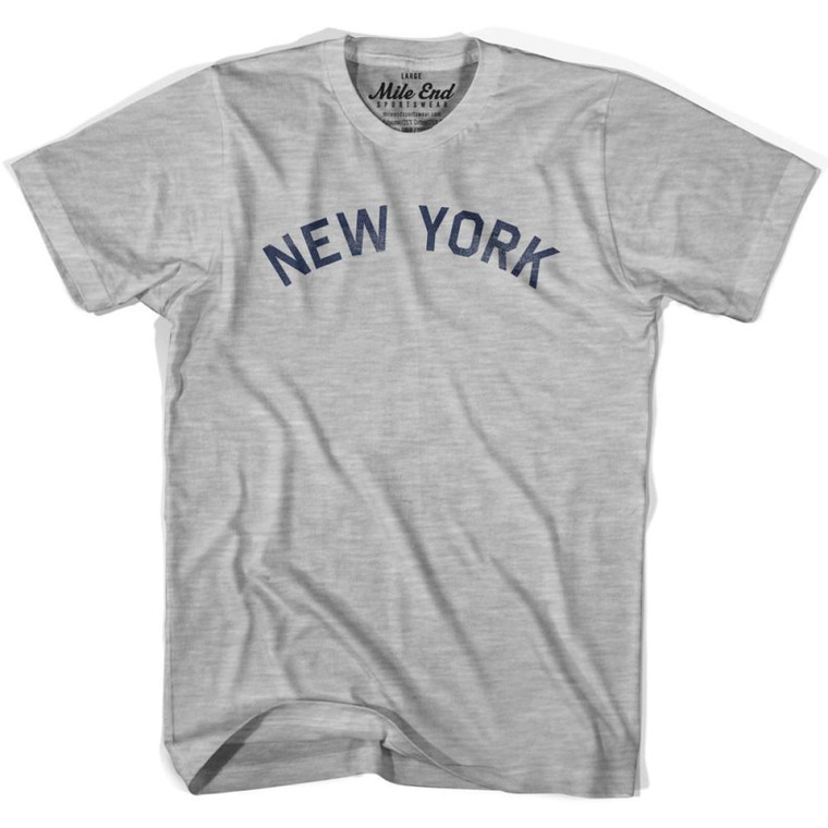New York Union Vintage T-Shirt - Grey Heather