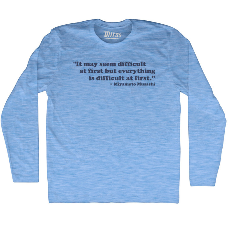 A Basin Adult Tri-Blend Long Sleeve T-shirt - Military Green