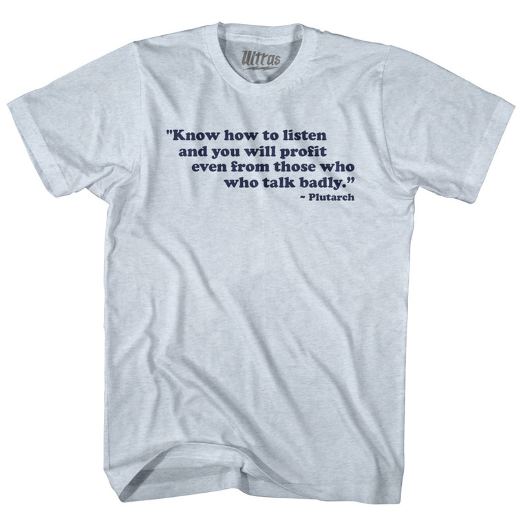 Don't Stop Me Now Adult Tri-Blend V-neck T-shirt - White