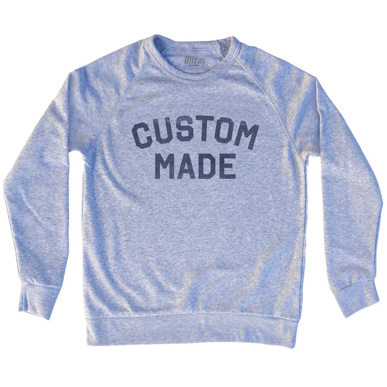 Custom Made Adult Tri-Blend Sweatshirt - Grey Heather