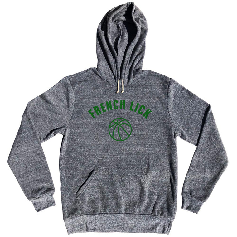 French Lick Basketball Tri-Blend Hoodie - Athletic Grey