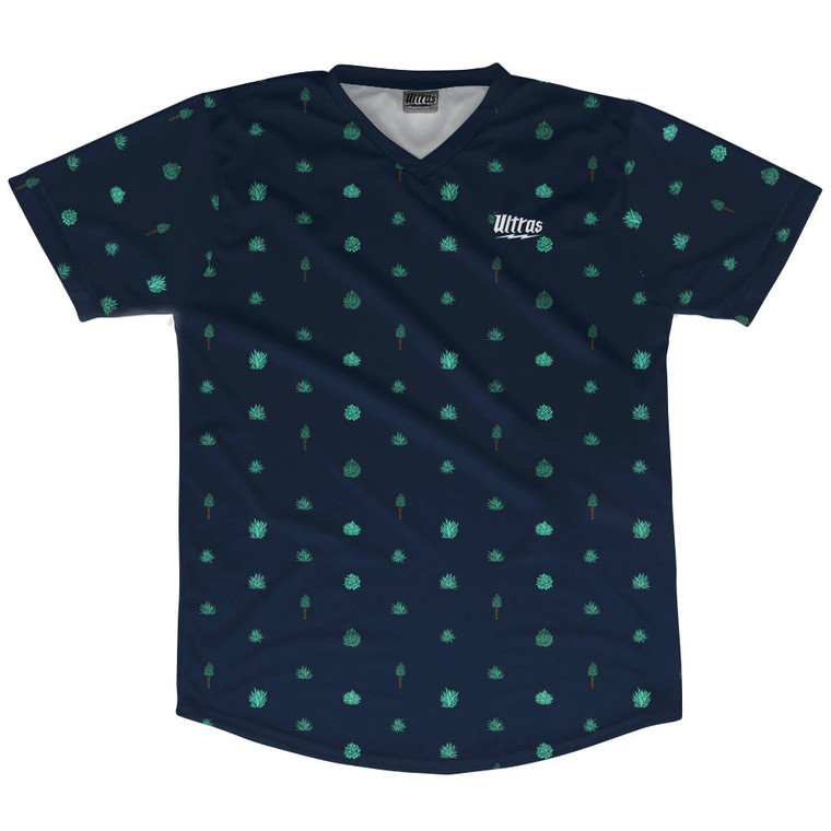 Tequilla Pattern Soccer Jersey Made In USA - Navy Blue