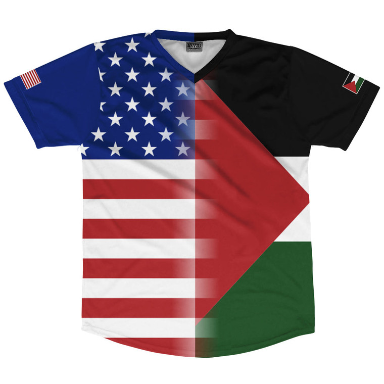 USA And Palestine Combo Soccer Jersey Made In USA