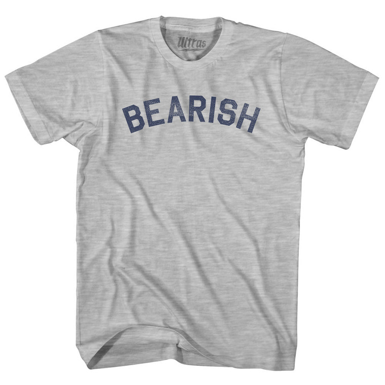 Bearish Youth Cotton T-shirt - Grey Heather