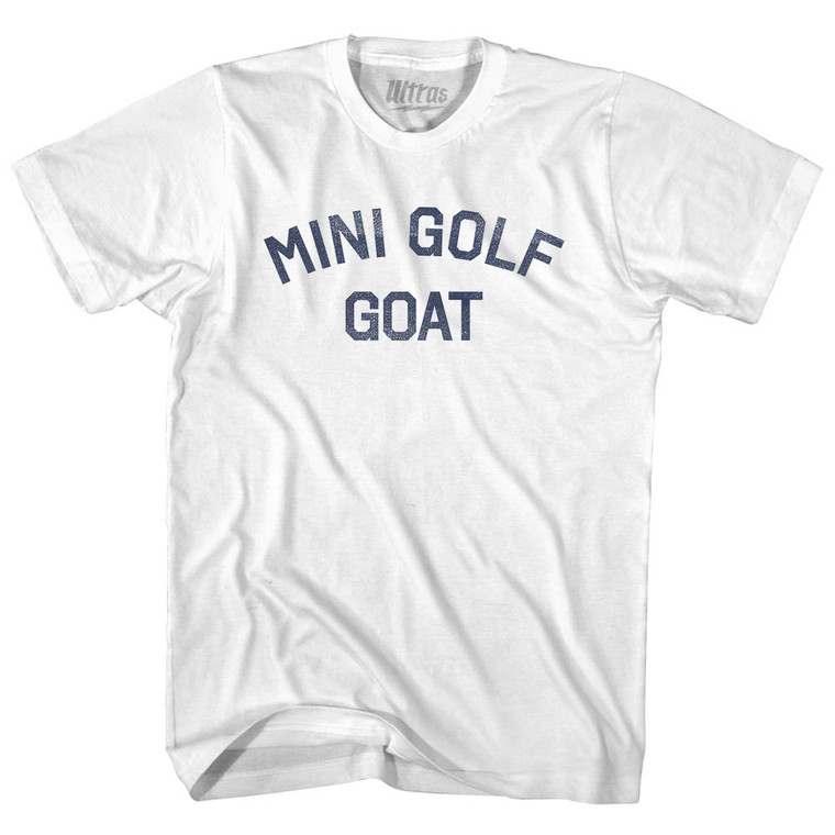 Mini Golf Goat Youth Cotton T-shirt - White