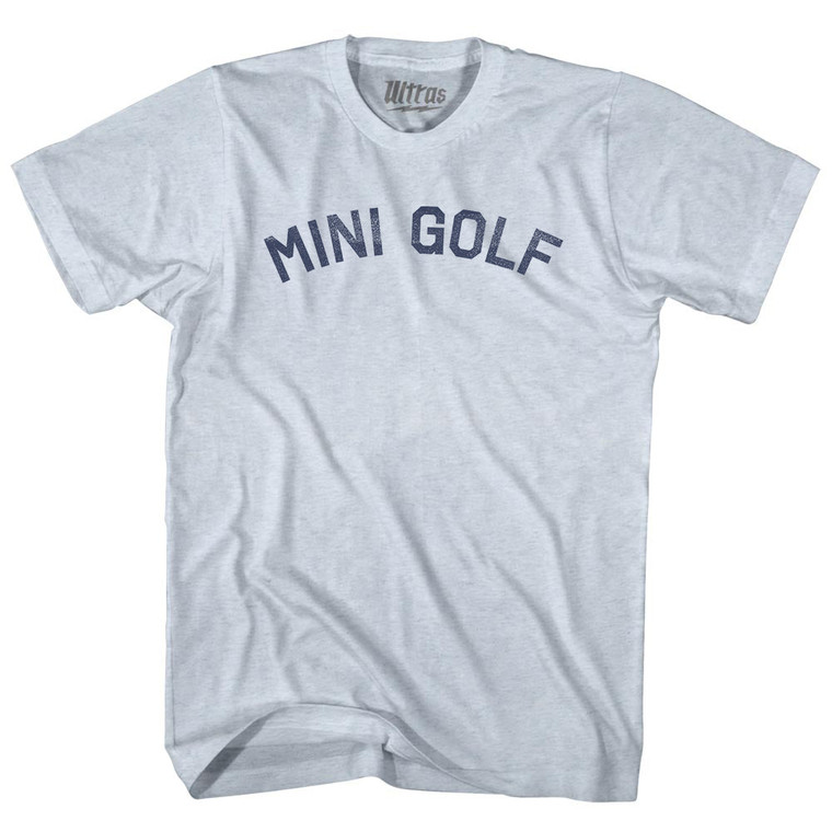 Mini Golf Adult Tri-Blend T-shirt - Athletic White