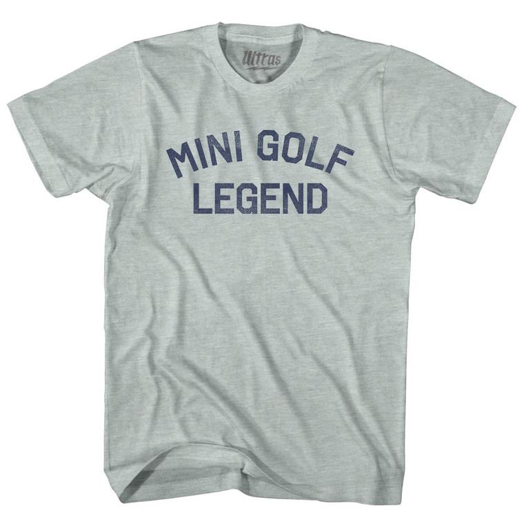 Mini Golf Legend Adult Tri-Blend T-shirt - Athletic Cool Grey