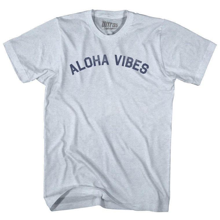 Aloha Vibes Adult Tri-Blend T-shirt - Athletic White