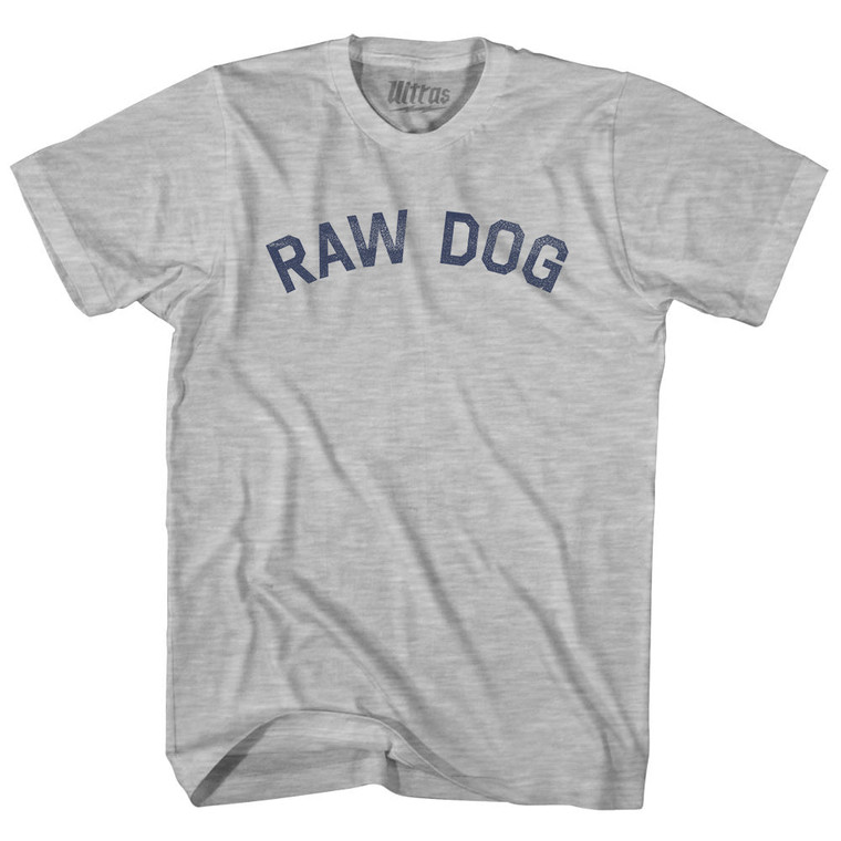 Raw Dog Womens Cotton Junior Cut T-Shirt - Grey Heather