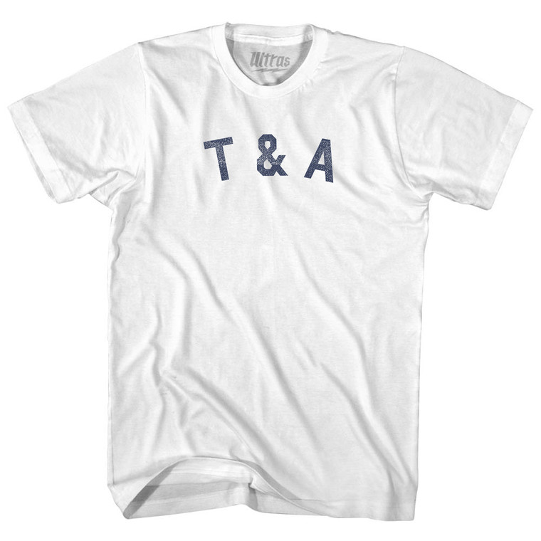 T & A Womens Cotton Junior Cut T-Shirt - White