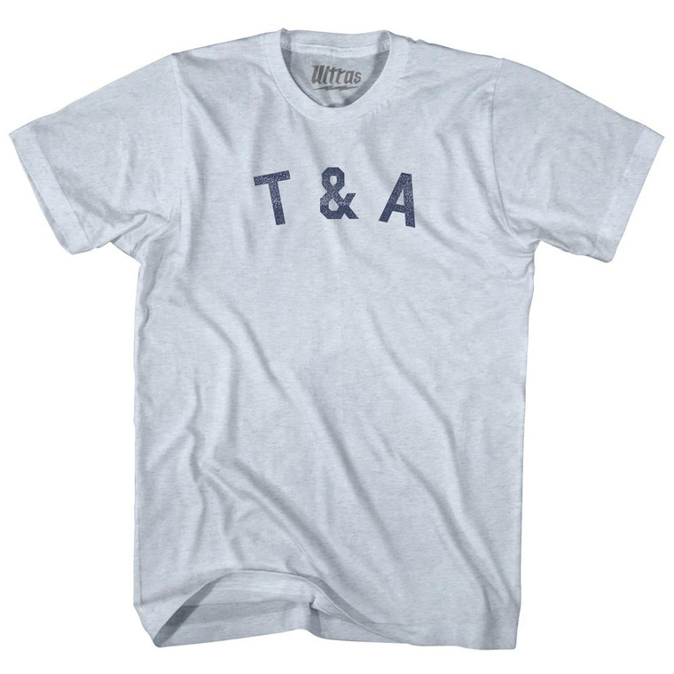 T & A Adult Tri-Blend T-shirt - Athletic White