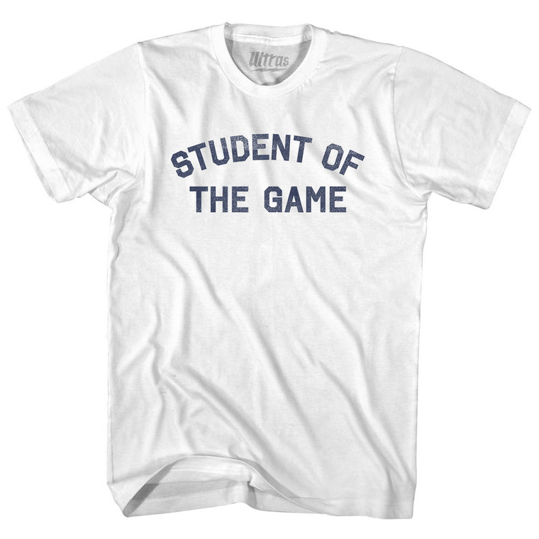 Student Of The Game Youth Cotton T-shirt - White