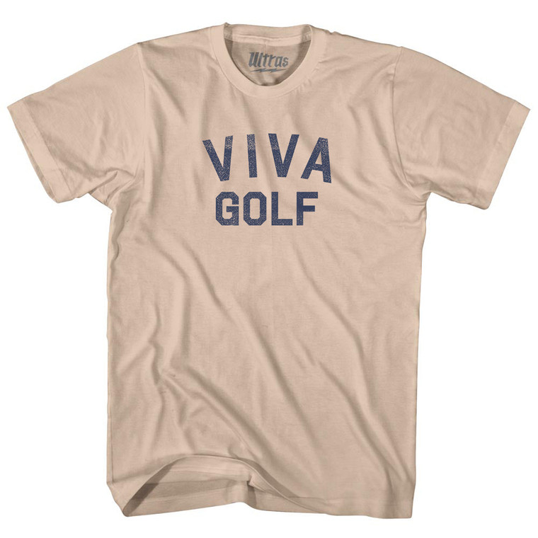 Viva Golf Adult Cotton T-shirt - Creme