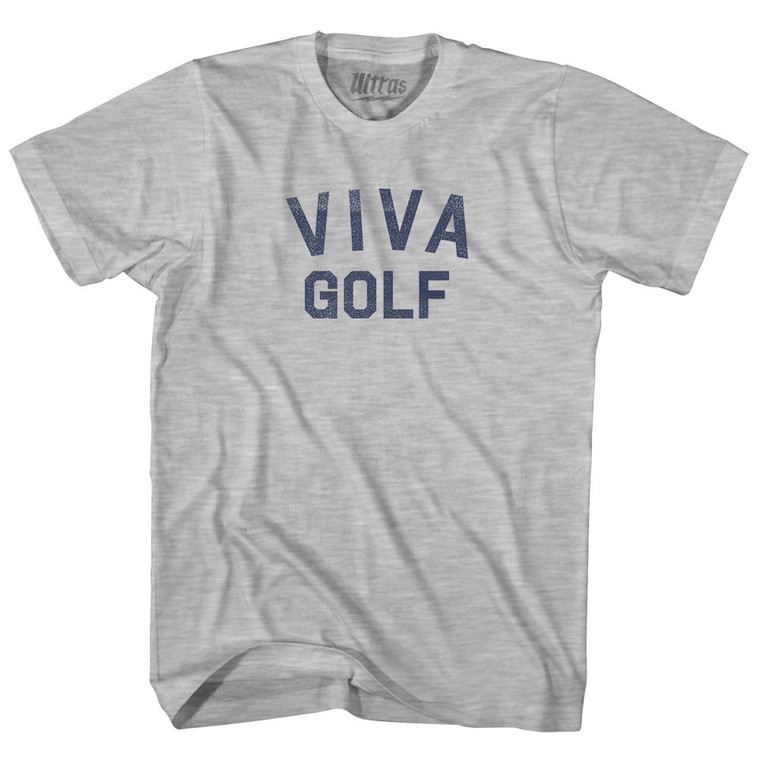 Viva Golf Adult Cotton T-shirt - Grey Heather