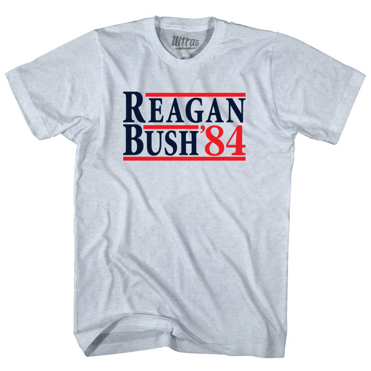 Reagan Bush 84 Adult Tri-Blend T-shirt - Athletic White