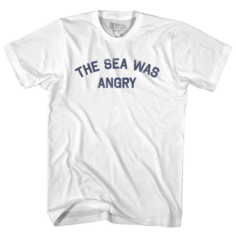 The Sea Was Angry Youth Cotton T-shirt - White