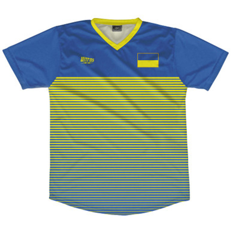 Ukraine Rise Soccer Jersey Made In USA - Blue Yellow