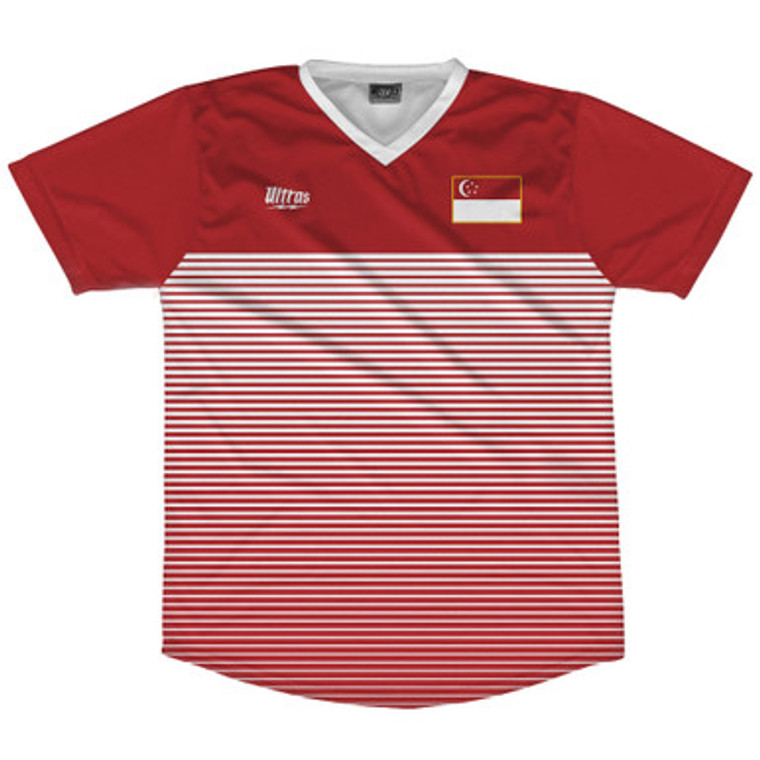 Singapore Rise Soccer Jersey Made In USA - Red White