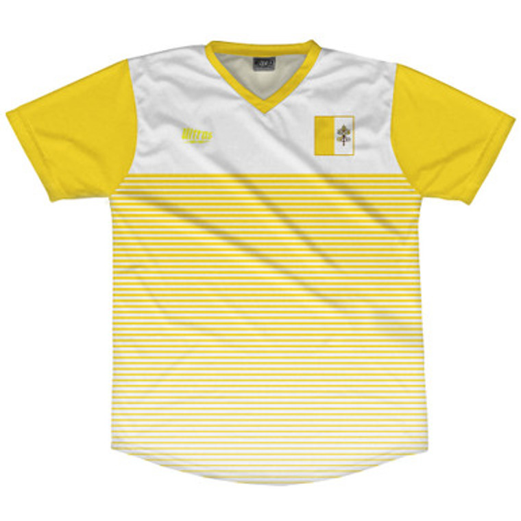 Vatican City Rise Soccer Jersey Made In USA - Yellow White