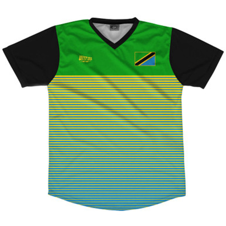 Tanzania Rise Soccer Jersey Made In USA - Green Yellow