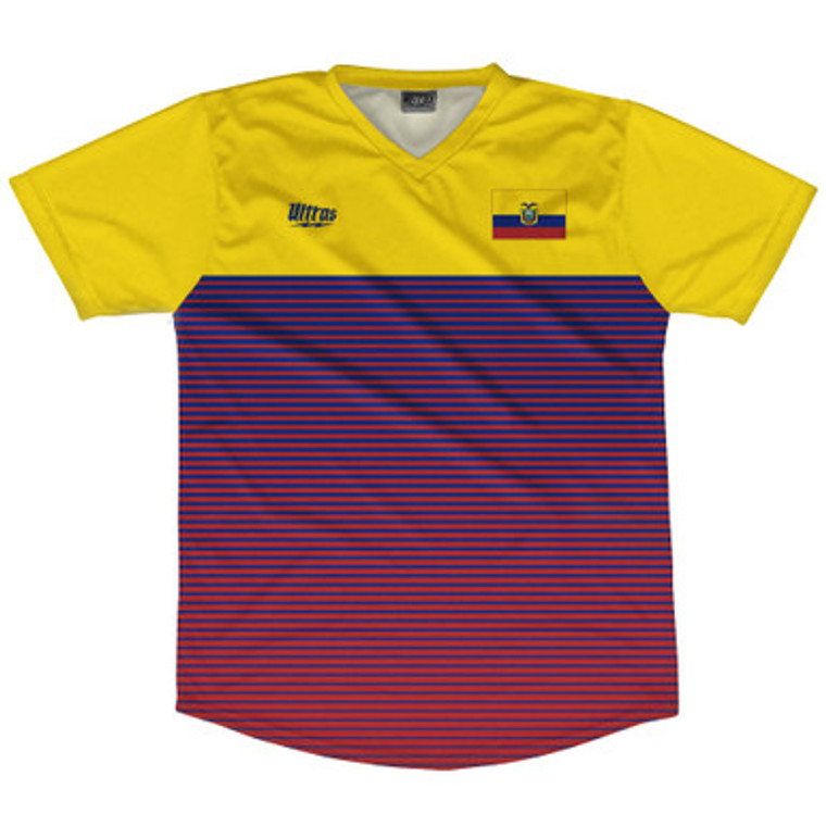 Ecuador Rise Soccer Jersey Made In USA - Yellow Red