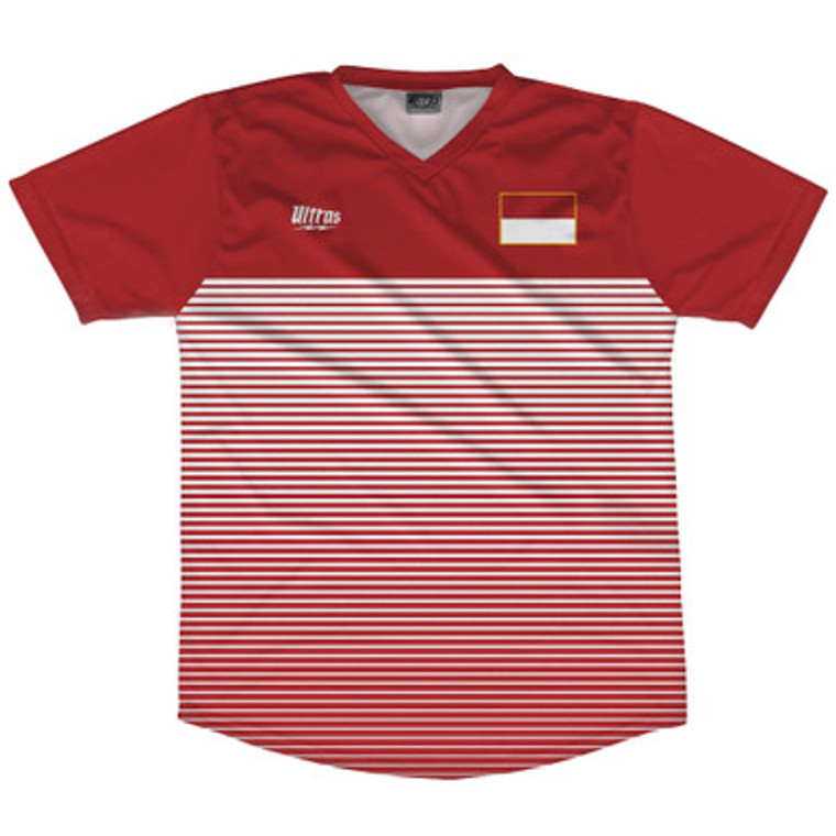 Indonesia Rise Soccer Jersey Made In USA - Red White