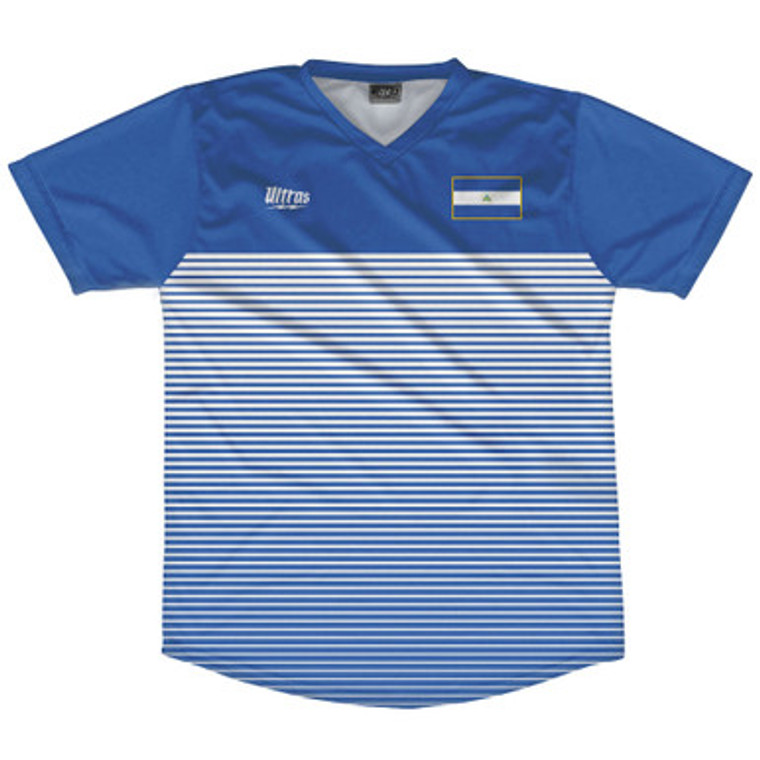 Nicaragua Rise Soccer Jersey Made In USA - Blue White