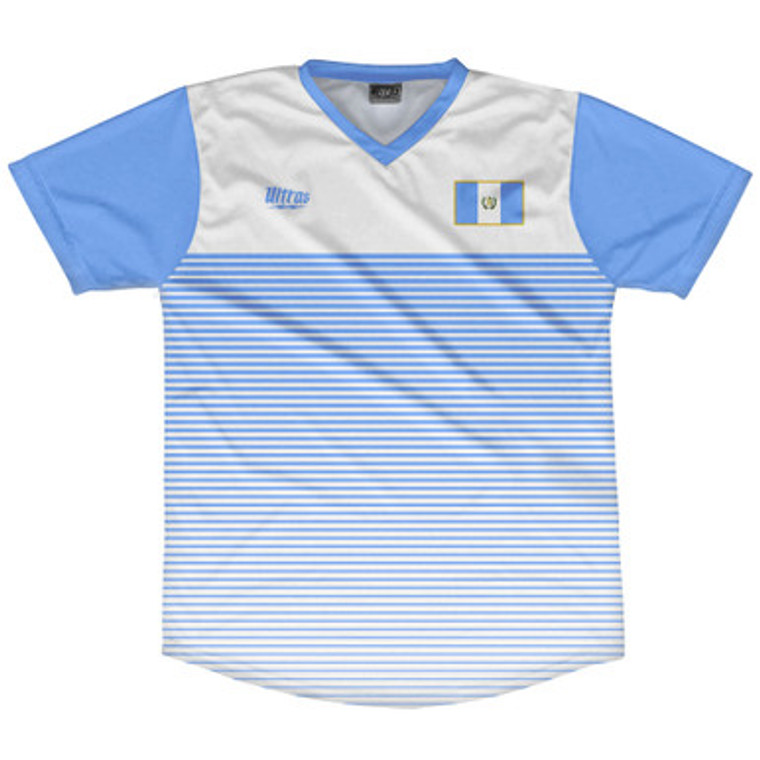 Guatemala Rise Soccer Jersey Made In USA - White Blue