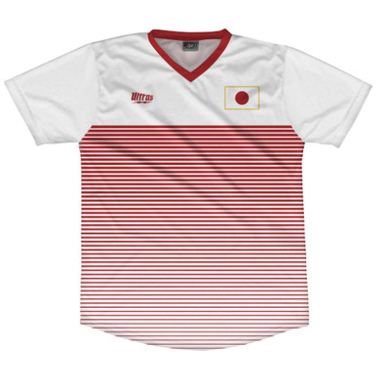 Japan Rise Soccer Jersey Made In USA - White Red