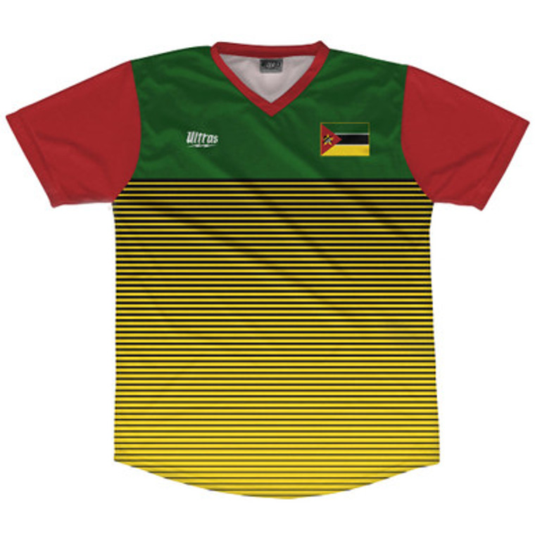 Mozambique Rise Soccer Jersey Made In USA - Red Green
