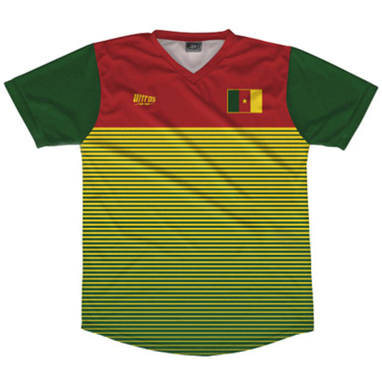 Cameroon Rise Soccer Jersey Made In USA - Red Green