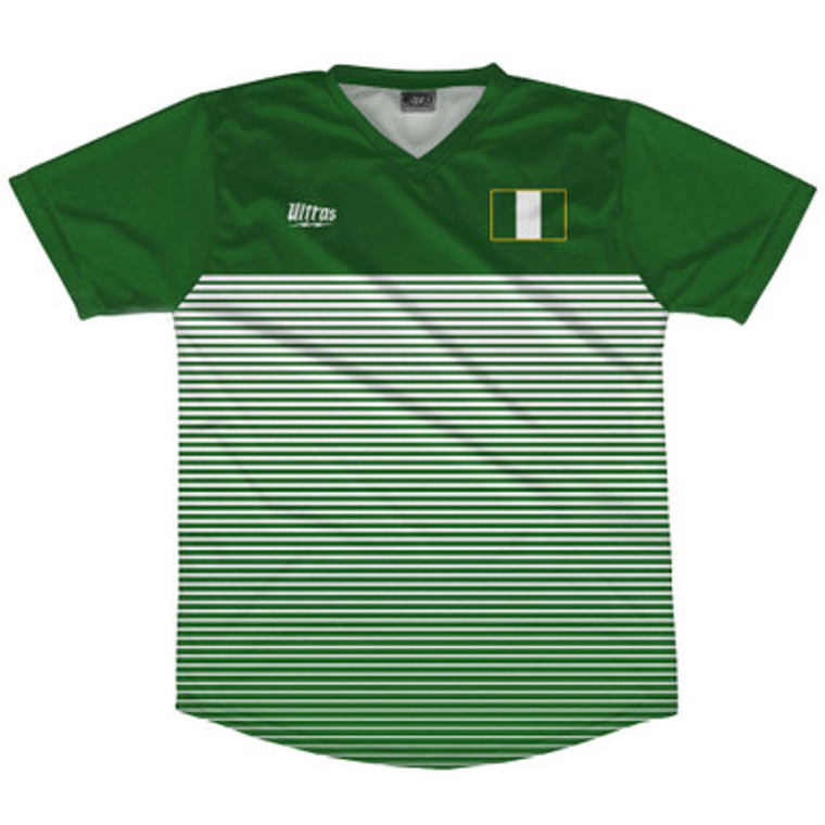 Nigeria Rise Soccer Jersey Made In USA - Green White