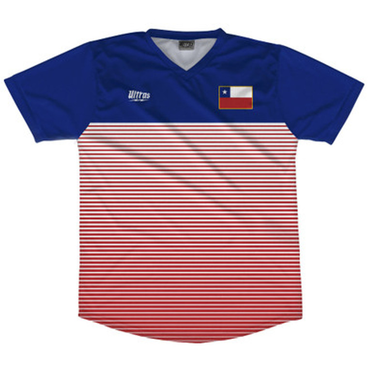 Chile Rise Soccer Jersey Made In USA - Blue Red