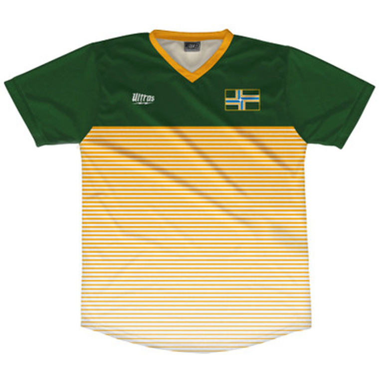 Oregon City Rise Soccer Jersey Made In USA - Green Yellow