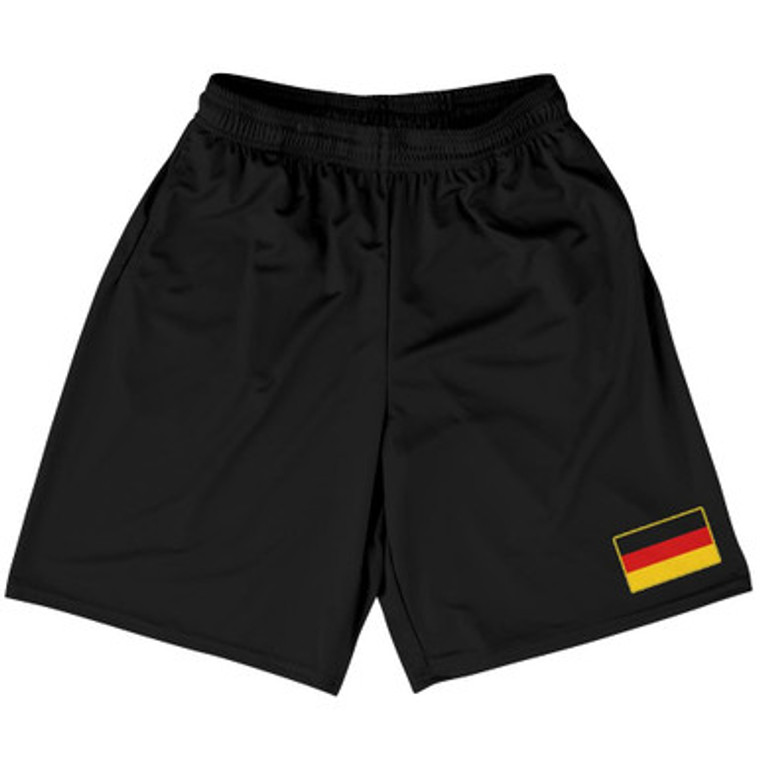 Germany Country Heritage Flag Basketball Practice Shorts Made In USA by Ultras