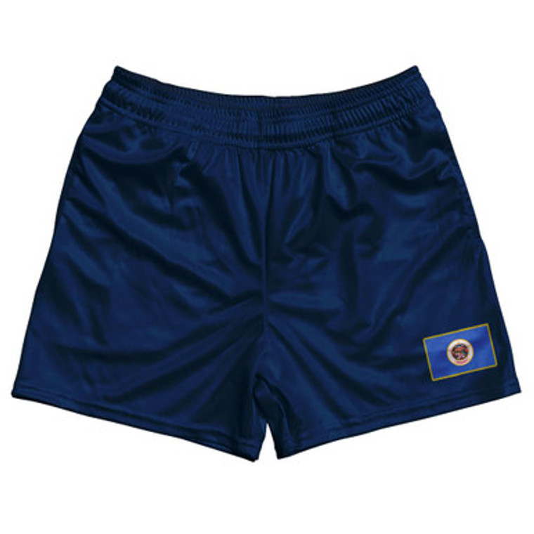 Minnesota State Heritage Flag Rugby Shorts Made in USA by Ultras