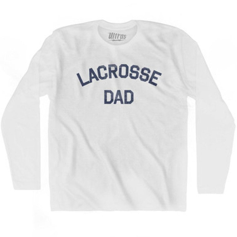 Lacrosse Dad Adult Cotton Long Sleeve T-shirt by Ultras