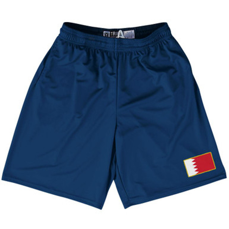 Bahrain Country Heritage Flag Lacrosse Shorts Made In USA by Ultras